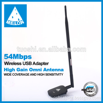Realtek 8187L clipper wifi usb adapter with omni antenna 10dbi Melon N87